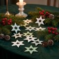 Holzsterne Streudeko Weihnachten Grün Weiss 4 cm 72 Stück | Floristik24.ch