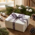 Geschenkband Baumwolle Sterne Lila 15mm 20m Weihnachtsdekorationsband | Floristik24.ch