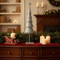 Deko-Tannenbaum aus Metall auf Standfuss mit Stern 74 cm für Innenbereich | Floristik24.ch