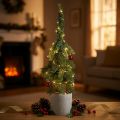 Künstlicher Weihnachtsbaum Zipfeltanne im Topf Grün 55 cm | Floristik24.ch