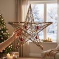 Deko-Stern aus Haselnusszweigen zum Hängen 60cm | Floristik24.ch