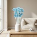 Craspedia Trockenblumen Blau 55 cm 20 Stück für Vase und Dekoration | Floristik24.ch