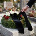 Trauerband Veloursband Band Schwarz Breite 100mm 8m | Floristik24.ch