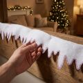 Eiszapfengirlande Schneevlies mit Glitzer 13×180 cm Weiss 3 Stück | Floristik24.ch