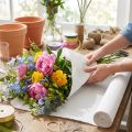 Weisses Floristenkrepppapier Krepp 50x250 cm 5 Rollen für Bastel- und Dekorationsarbeiten | Floristik24.ch
