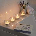 Teelichter Duftkerzen Lavendel Kamille Ø3,5 cm Weiss 12er Set | Floristik24.ch
