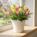 Weisser Kunststoff-Übertopf Ø17cm, H14cm, für Innenpflanzen | Floristik24.ch