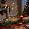 LED-Weihnachtsbaum aus Metall 47 cm batteriebeleuchtet für Innen | Floristik24.ch
