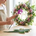 Blumen-Gesteckröhrchen Kunststoff 30cm x 1,5cm Dunkelgrün 100 Stück | Floristik24.ch