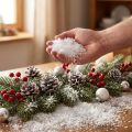 Künstlicher Schnee aus Polyethylen, 100 g, Weiss, feine Körnung | Floristik24.ch