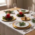 Kleiner Dekoteller aus Metall glänzend rund 17 cm goldfarben 6er-Set | Floristik24.ch