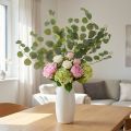 Künstlicher Eukalyptuszweig 120 cm mattgrün Kunststoff Dekoration | Floristik24.ch