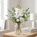 Weisse Orchidee Künstlich Phalaenopsis Real-Touch 32 cm Weiss | Floristik24.ch