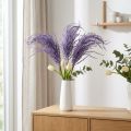 Kunstpflanzen Trockengras Lila Beflockt 62cm 3er Set aus Kunststoff | Floristik24.ch