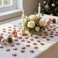 Mini-Streudekoration Sterne mit Glimmer Rosa Kunststoff 1,5 cm 144 Stück | Floristik24.ch