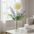 Künstlicher Allium Creme Weiss Zierlauch Ø18cm L90cm | Floristik24.ch