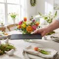 Schieferplatte rechteckig 30x12,5cm schwarz Set 4 Stk für Innenbereich | Floristik24.ch