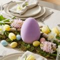 Deko-Osterei aus Kunststoff, 20 cm, Lila, samtig beflockt, für Osterdekorationen | Floristik24.ch