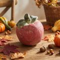 Betonapfel 13cm Rot-Grün-Gelb für Herbstdeko drinnen und draussen | Floristik24.ch