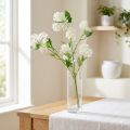 Künstlicher Wandelröschen Zweig Weiss 80cm aus Seidenstoff | Floristik24.ch