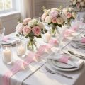 Spitzenband aus Polyester, Dekorationsband Rosa, 35 mm x 20 m, Hochzeit & Geschenkverpackung | Floristik24.ch