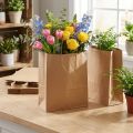 Papiertragetaschen aus Recyclingpapier natur 33,5x14x39cm 50 Stück | Floristik24.ch