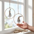 Maritime Hängedeko aus Holz mit Ente Ø15 cm 4er-Set | Floristik24.ch