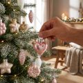 Christbaumschmuck aus Glas, 12-teilig, Pastellfarben, ca. 5 cm | Floristik24.ch