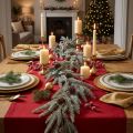 Weihnachtsgirlande Tannengirlande 180 cm mit Frost-Effekt und Zapfen | Floristik24.ch