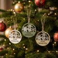 Dekohänger Weihnachten Holz Frohe Weihnachten Ø8,5 cm 9 Stück | Floristik24.ch
