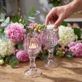 Teelichthalter aus Glas in