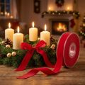 Samtband Rot 15mm x 7m – Dekoband für Geschenk- und Festdekoration | Floristik24.ch