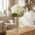 Künstliche Hortensie Weiss Kunststoff Metall Ø23cm L84cm | Floristik24.ch
