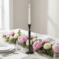 Kerzenständer aus Metall Schwarz Ø12cm H46cm | Floristik24.ch