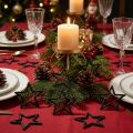Streudeko Sterne aus Kunststoff Schwarz Glitter Ø 4 cm 120 Stück | Floristik24.ch