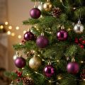 Mini-Weihnachtskugeln Kunststoff Ø3cm Lila 14 Stück | Floristik24.ch