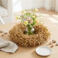 Boho Deko Kranz Flachs Dekokranz Naturkranz trocken Ø28cm | Floristik24.ch