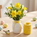 Papierkordel Gelb 6mm x 23m – Dekoschnur aus Papier für Floristik und Bastelarbeiten | Floristik24.ch