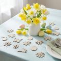 Streudeko Holz Streuteile Frühling Ostern Weiss 2–4 cm 64-teilig | Floristik24.ch