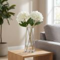 Künstliche Hortensie Weiss 80cm 2er-Set für Wohnraumdekoration | Floristik24.ch