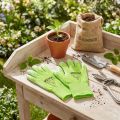 Kixx Gartenhandschuhe aus Nylon Grösse 7 Hellgrün/Limette mit PU-Beschichtung | Floristik24.ch