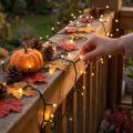 LED Lichterkette 80 LEDs Warmweiss 6m Schwarz für Innen und Aussen | Floristik24.ch
