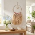Maritime Wanddekoration mit echtem Seestern und Muscheln, Ø26,5 cm, H65 cm, Naturfarben | Floristik24.ch