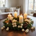 Mini-Weihnachtskugeln aus Glas Creme Ø 25 mm Matt und Glänzend 140 Stück | Floristik24.ch