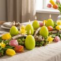 Eierkerzen aus Wachs, 9 cm, Grün, Osterdekoration, 6 Stück | Floristik24.ch