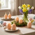 Osterkerzen Eiform aus Wachs Peach Ø6cm H9cm 6er-Set | Floristik24.ch
