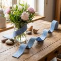 Filzband aus 100% Schafwolle Blau 7,5 cm x 5 m für Bastelarbeiten und Dekoration | Floristik24.ch