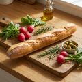 Dekoratives Baguette aus Kunststoff 38cm – Künstliches Brot als Schaufenster- und Küchendekoration | Floristik24.ch