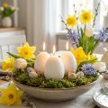 Weisse Eikerzen aus Wachs 9 cm - 6er-Set für Ostern | Floristik24.ch
