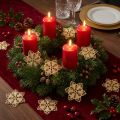 Weihnachtssterne Metall Altgold Ø6cm 36 Stück | Floristik24.ch